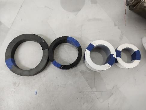 四種尺寸磁環(huán)實(shí)物圖